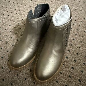 Metallic Ankle Boots
